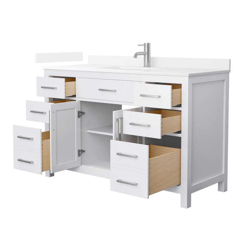 Wyndham Collection WCG2424-54S-QTZ-UNSMXX Beckett 54" Free Standing
