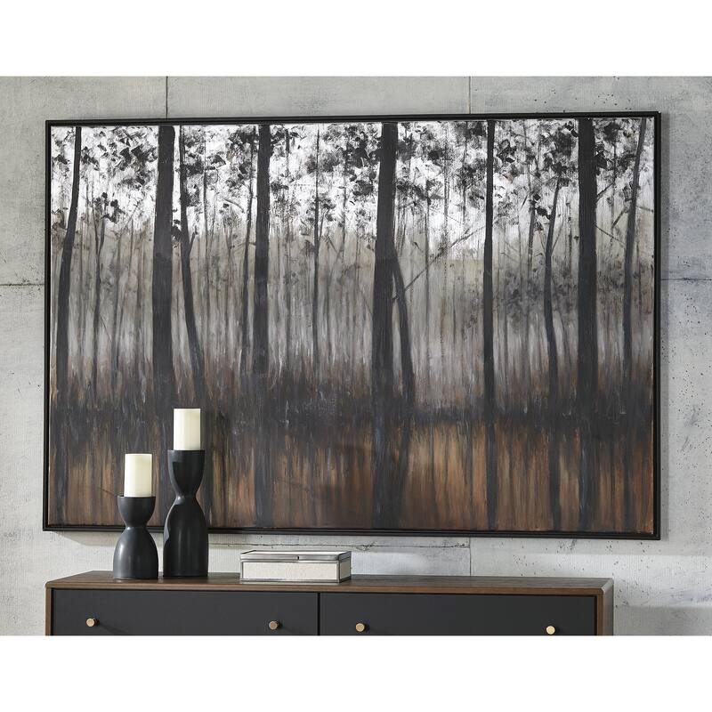 Philyra Silver Tinted Tree Wall Art