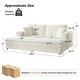 preview thumbnail 24 of 22, HULALA HOME Brigida Modern Oversized Loveseat Sofa Chaise Daybed