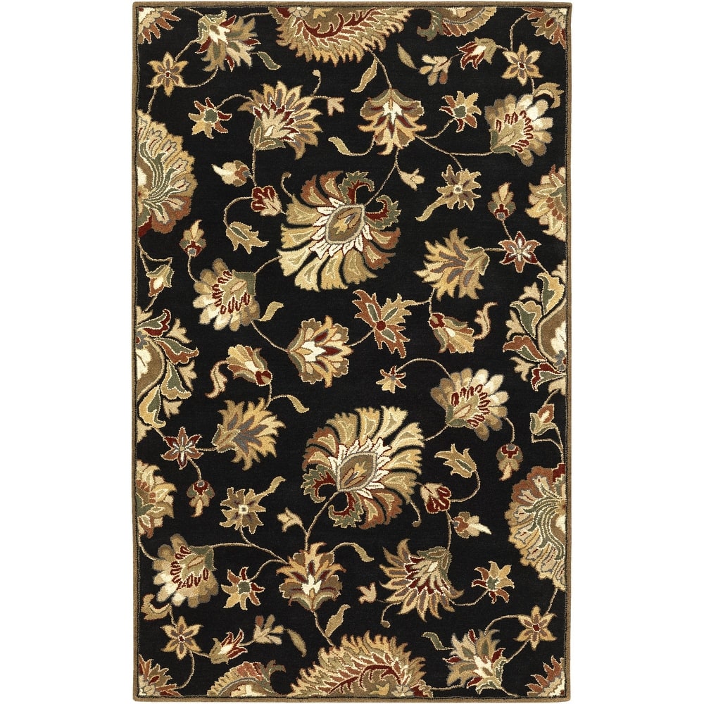 Livabliss Caesar Handmade Floral Wool Area Rug