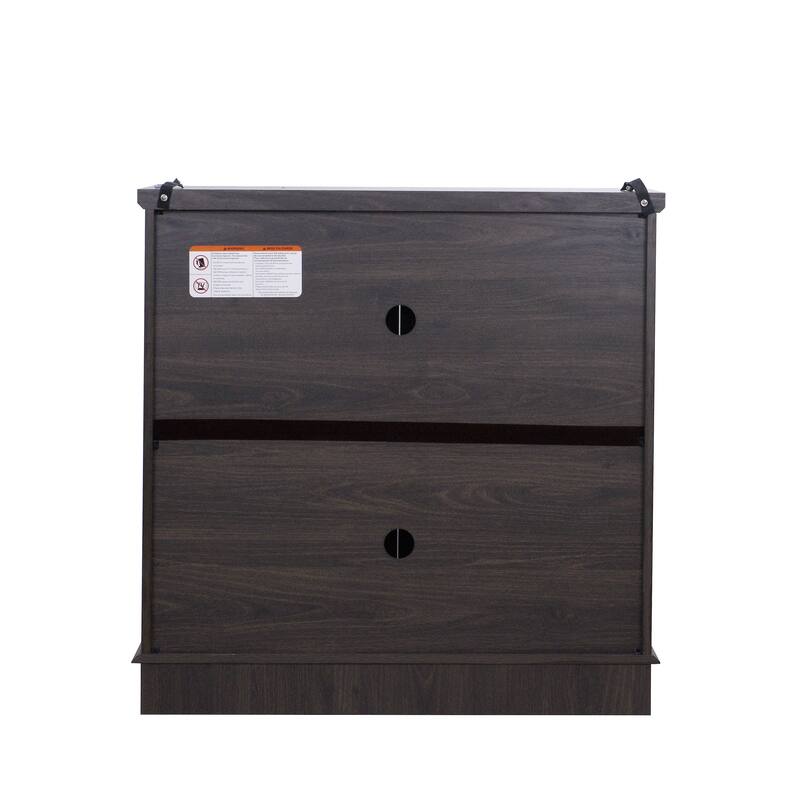 Elegant sideboard with 2 acrylic mirrored doors Sideboard and Buffet with Storage, Hollow-Carved Accent Cabinet