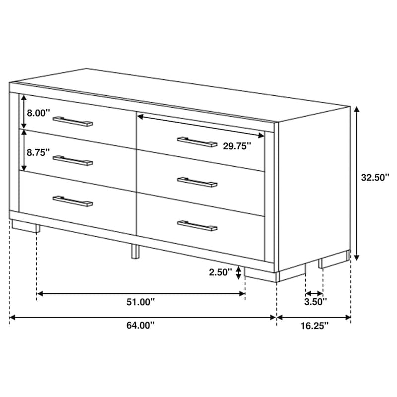Jessica 5-piece Platform Bedroom Set with LED Light