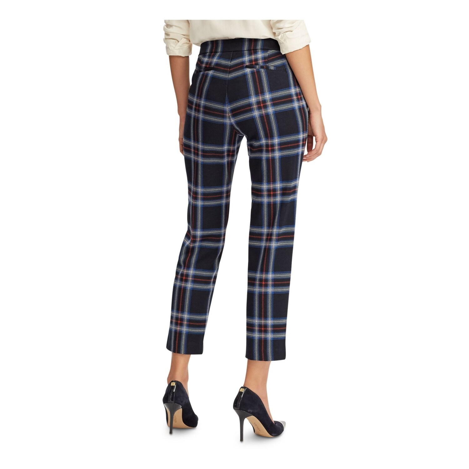 ralph lauren plaid pants womens