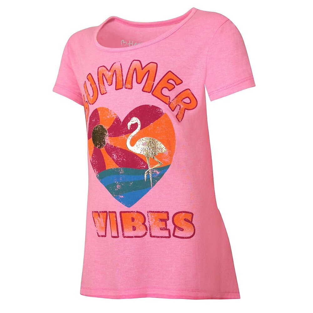 Shop Hanes Girls Summer Vibes Peplum Tee Size Xs Color