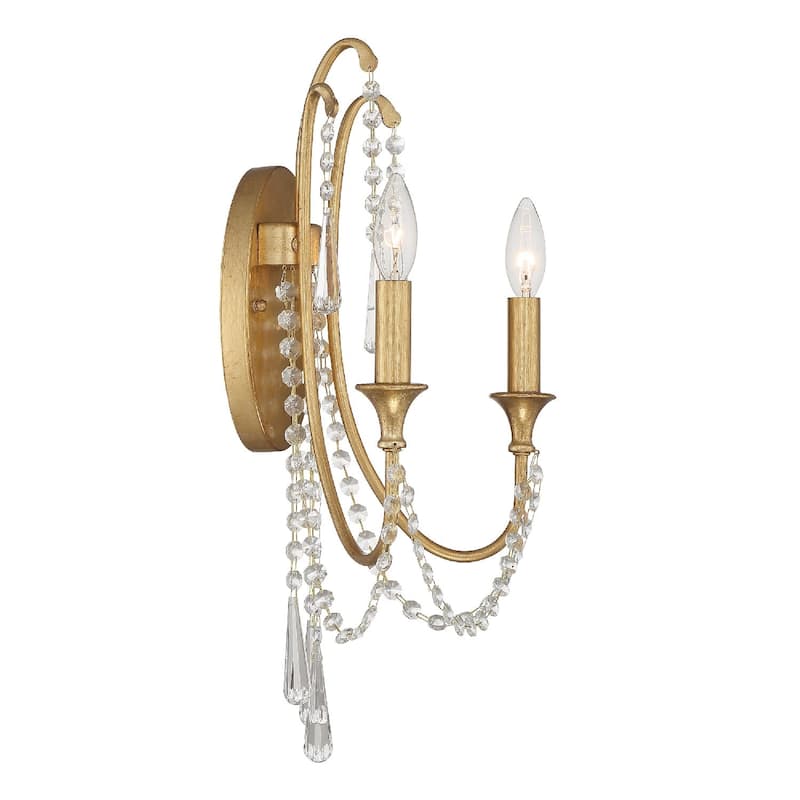 Crystorama Lighting Group Arcadia 2 Light 21" Tall Wall Sconce