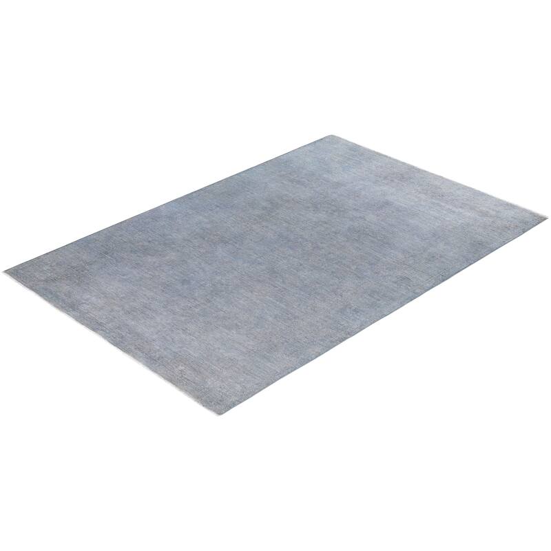 Contemporary Overdyed Wool Hand Knotted Area Rug - 6' 4" x 8' 8"