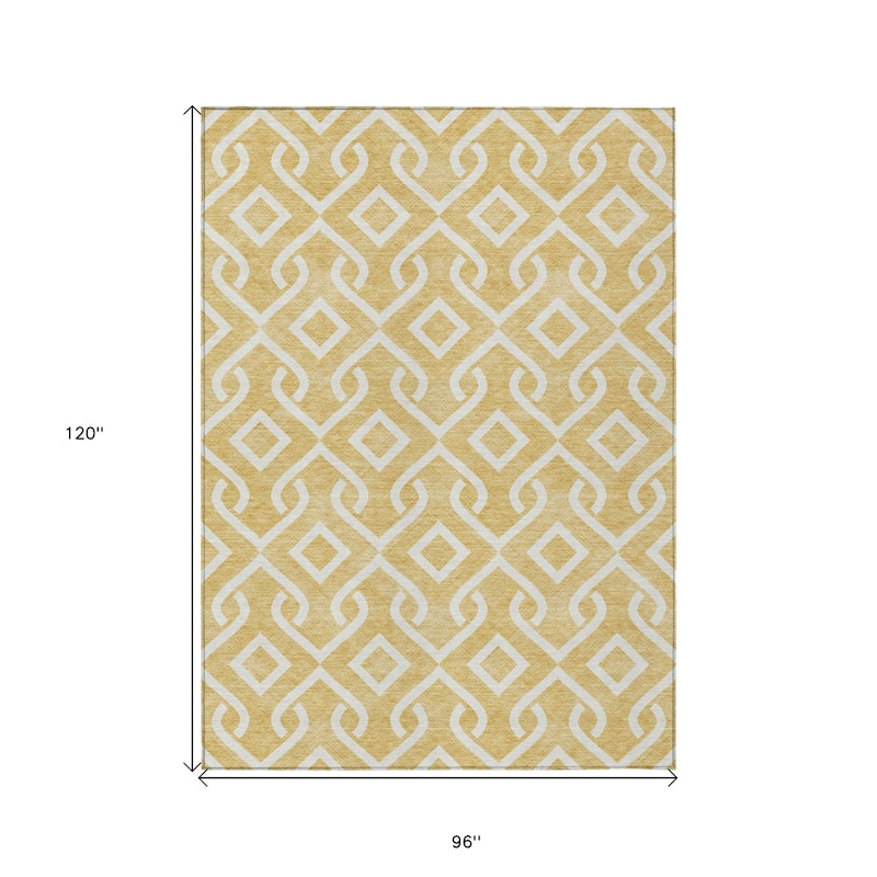 HomeRoots Geometric Transitional Rectangle Outdoor Rug
