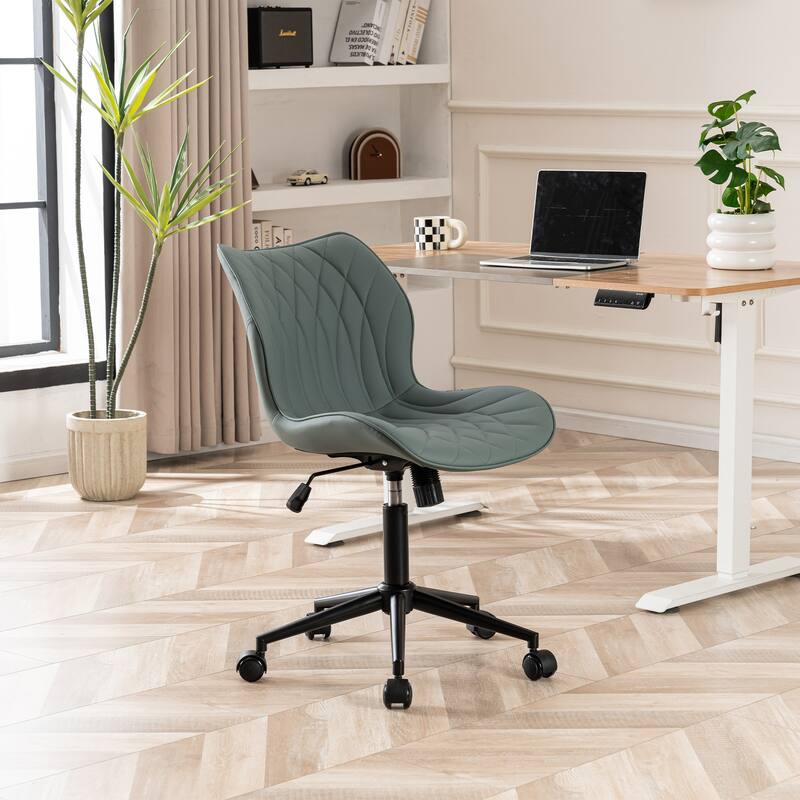 Swivel Armless Desk Chair Office Chairs Makeup Vanity Chair