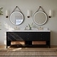 preview thumbnail 19 of 71, Ancerre Designs Momo Bathroom Vanity Set 84" - Black Oak