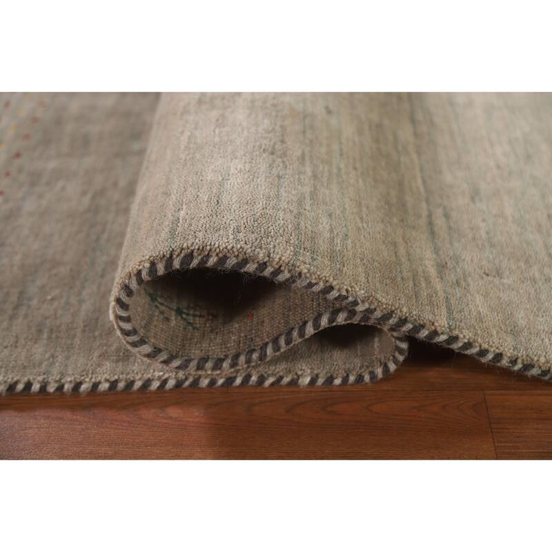 Tribal Gabbeh Indian Runner Rug Handmade Wool Carpet - 2'9"x 9'10"