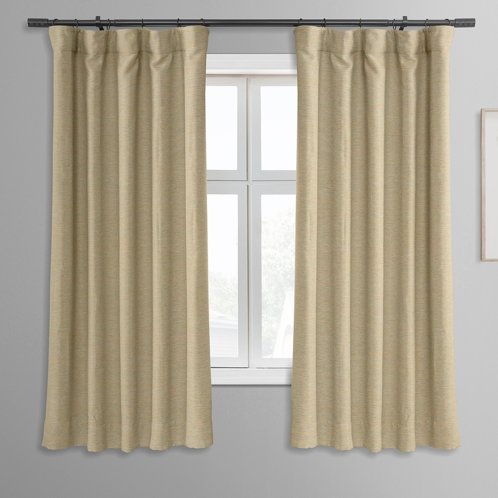 1 Set Rod Pocket Insulated Thermal Lined Blackout Window Curtain R64 Purple 