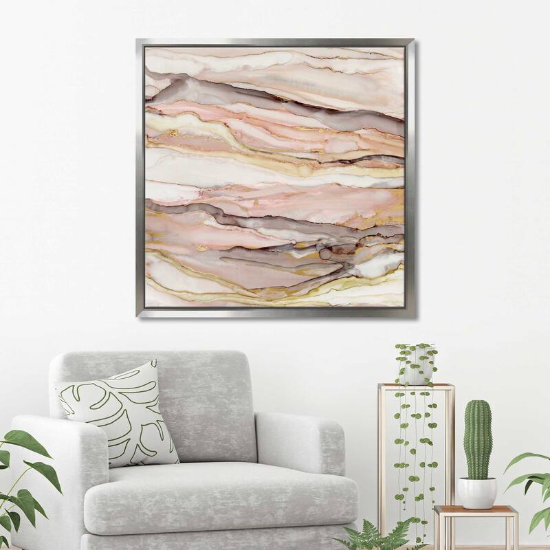 "Graceful Marble II" by Carol Robinson Print on Floating Canvas