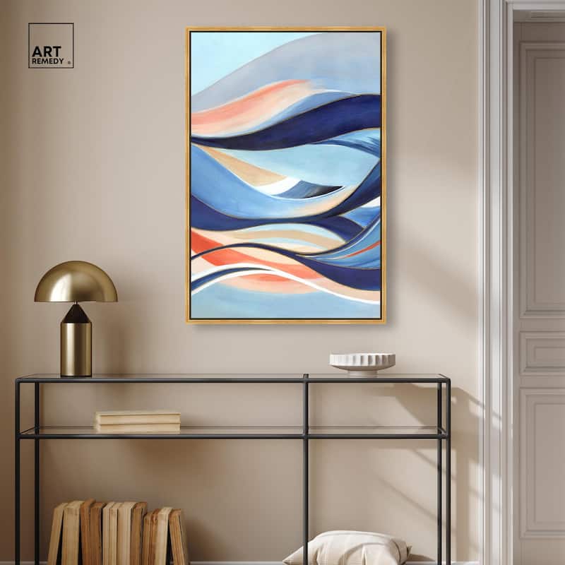Glowing Blue I Canvas by Art Remedy