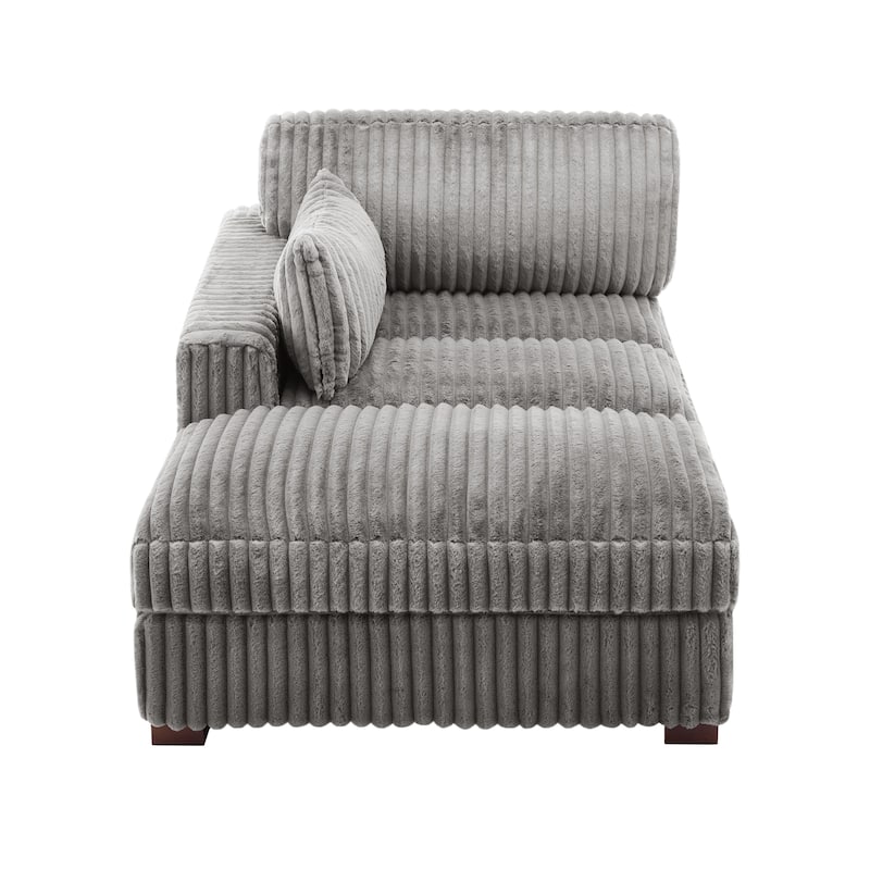 Oversized L-Shape Upholstered Chaise Lounge Sofa Couch