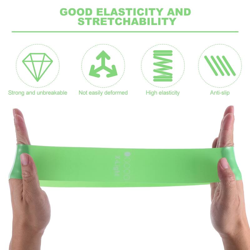 10Pcs Resistance Loop Exercise Bands 12" Fitness Elastic Workout Bands