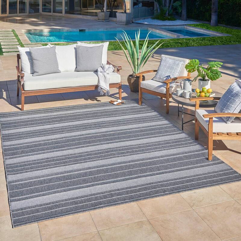 Gertmenian Grace Premium Multi-Size Multi-Colored Flatweave Indoor/ Outdoor Area Rug Collection