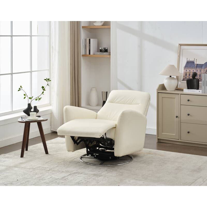 Swivel Glider Power Recliner Chair Rocking Chair Nursery Chair with Electric Button for Living Room and Bedroom