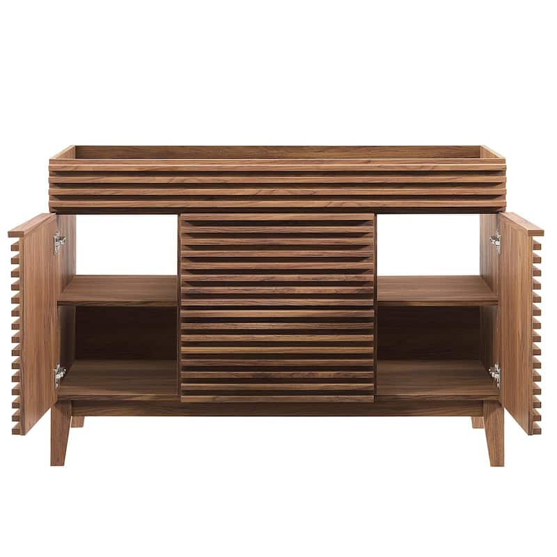 Render 48" Single Sink Compatible (Not Included) Bathroom Vanity Cabinet
