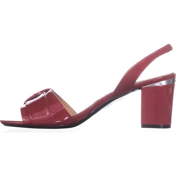Calvin Klein Synthetic Marlie Slip On Sandals In Red Lyst