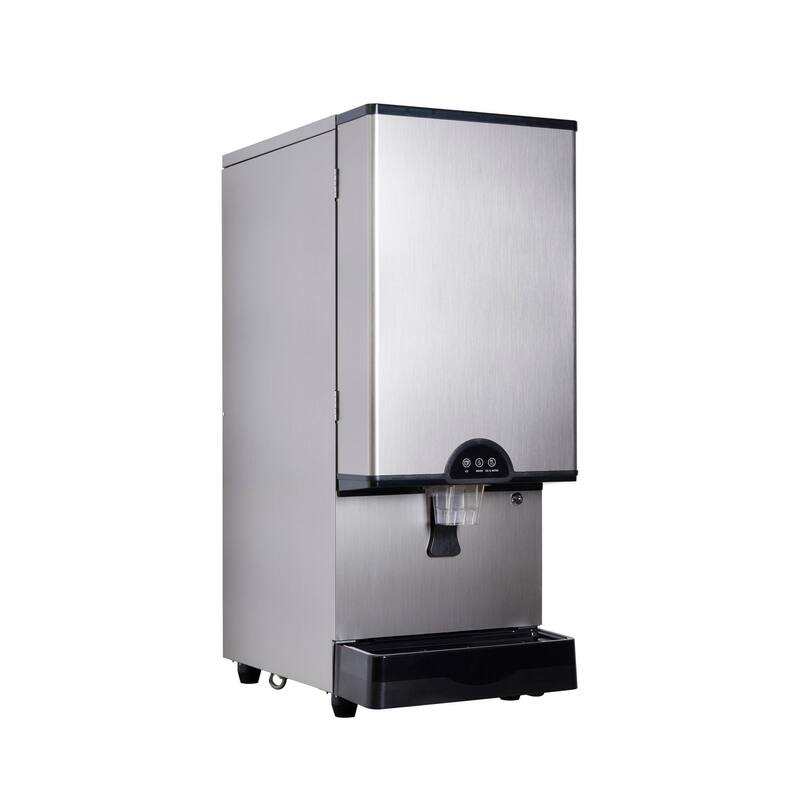 Summit AIWD450 17" Wide 30 Lbs. Capacity Countertop Commercial Ice and - Stainless Look / Stainless Steel