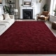 preview thumbnail 87 of 126, Large Shaggy Home Decor Carpets Fluffy Area Rugs for Living Room Bedroom burgundy - 5'x8' - Rectangle