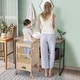 preview thumbnail 12 of 25, Qaba Kids Step Stool Folding Design, Bed Step Stool - 22" L x 22" W x 36.5" H