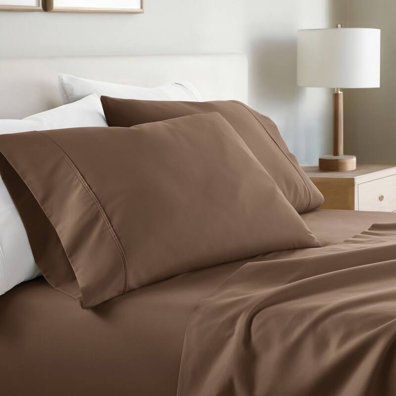 Home Collection Ultra Soft 2-piece Microfiber Pillowcase Set - Standard - Taupe