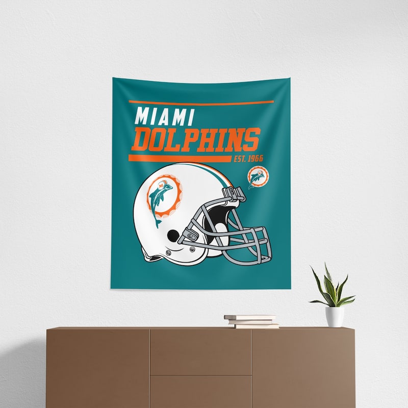 NFL Miami Dolphins 40 YD Dash Legacy Wall Hanging - 34"x40"