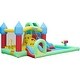 preview thumbnail 2 of 6, Kinbor Bounce House Inflatable Water Slide w/ Jumping Area, Climbing Wall Blower Basketball Rim Water Cannon Splash Pool Tunnel