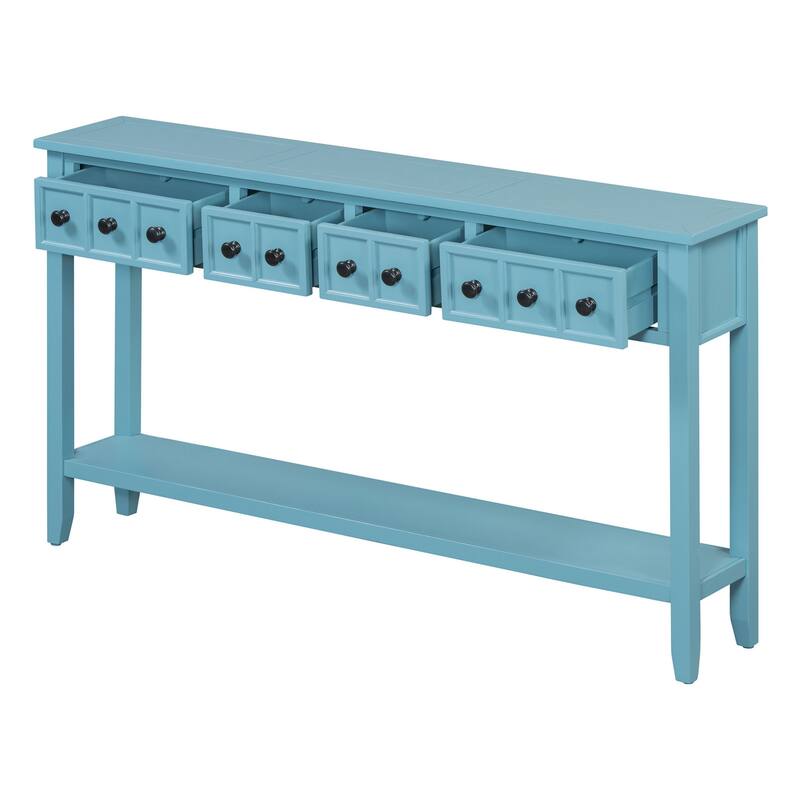 Multi-drawer entry console table