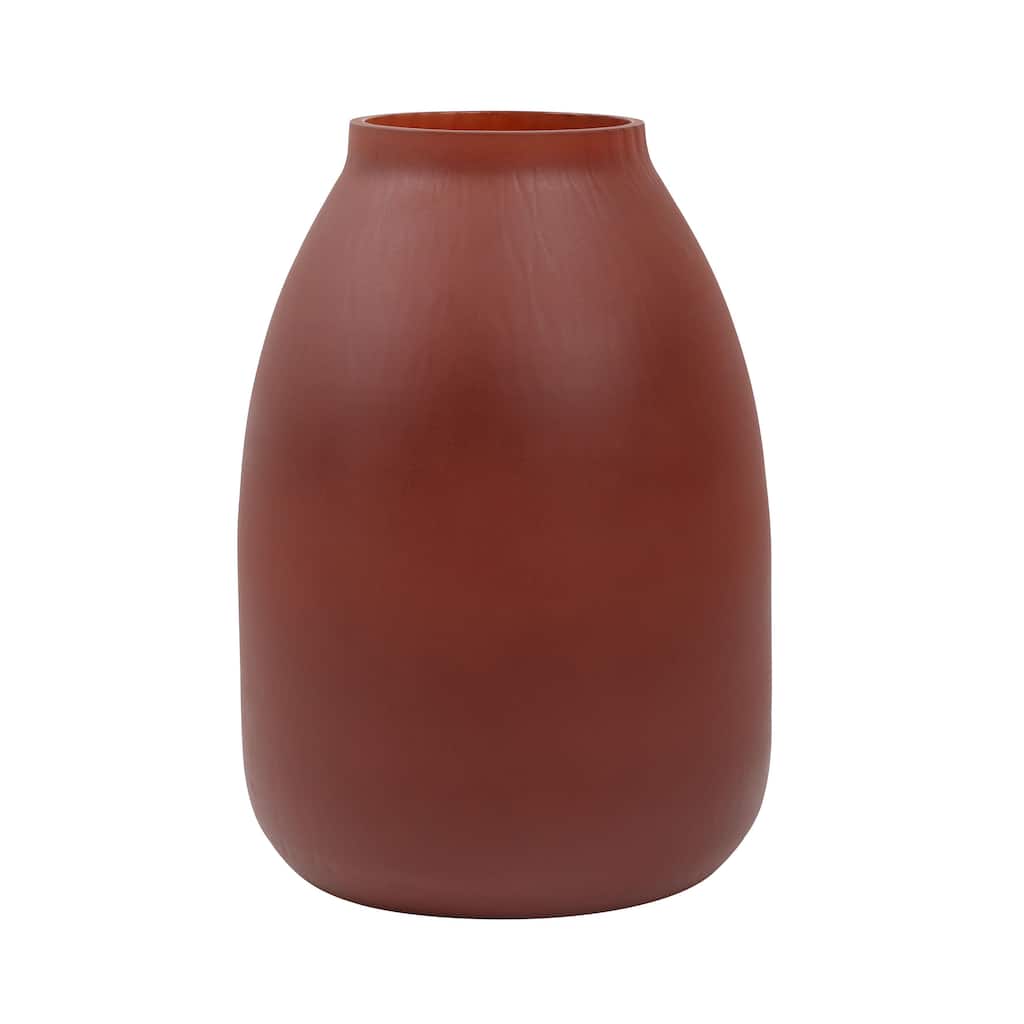 Aaden Vase, Burgundy