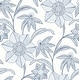 preview thumbnail 1 of 5, A-Street Prints Star Flower Blue Floral Trail Wallpaper