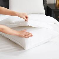 Cozy Classics Cotton Dobby Down Alternative Pillow (Set of 4) - On Sale -  Bed Bath & Beyond - 5114139