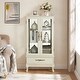 preview thumbnail 72 of 106, GDFStudio - Traditional Storage Curio Cabinet with Tempered Glass Doors and Lighted Display