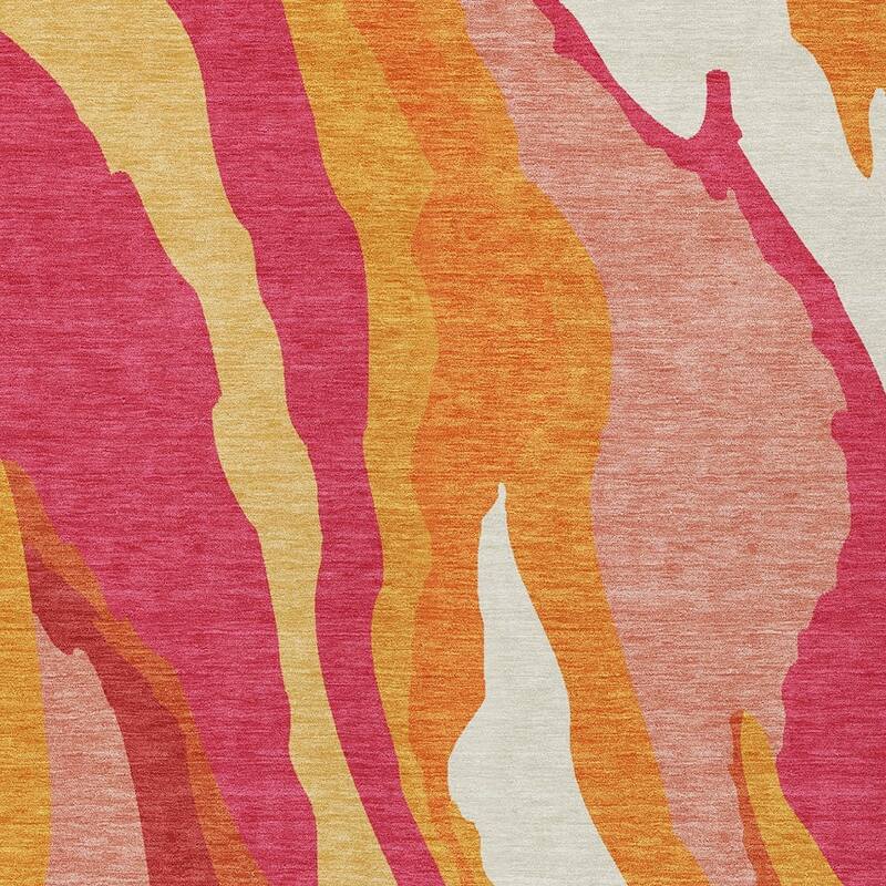 HomeRoots Abstract Transitional Rectangle Outdoor Rug