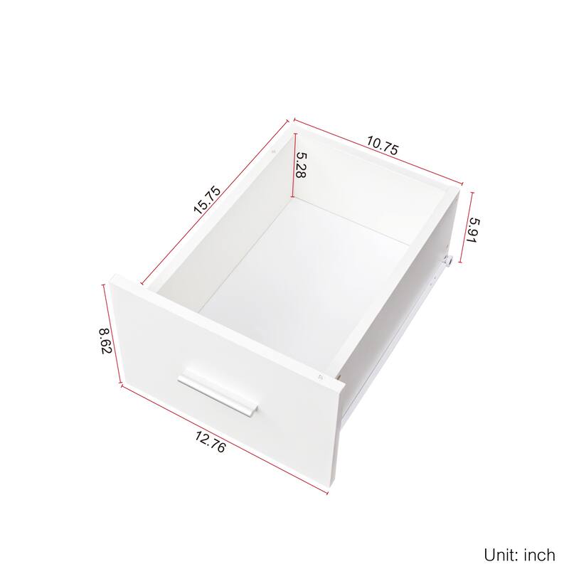 Computer Desk for Home Office with Storage Shelves, Drawers, and Cabinets, Spacious Workstation