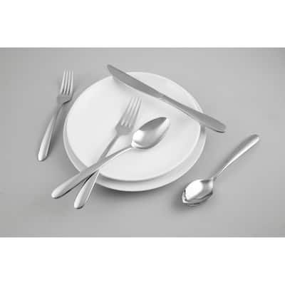Cambridge Silversmiths 18/0 Jude Mirror 20 Piece Flatware Set, Service for Four - 20 Piece
