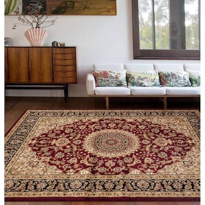World Rug Gallery Traditional Oriental Medallion Area Rug