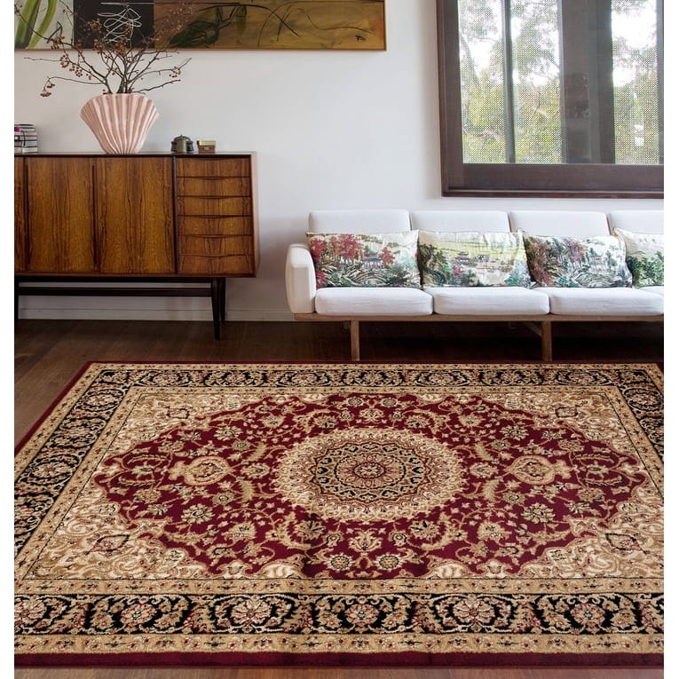 World Rug Gallery Traditional Oriental Medallion Area Rug