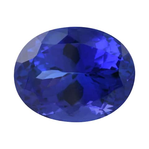 AAAA Blue Tanzanite Jewelry Making Gemstone Oval Free Size Ct 12.01 - Free Size