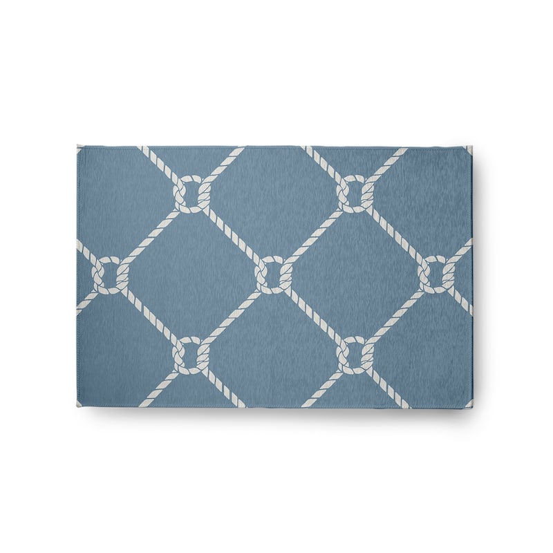 Ahoy! Nautical Indoor/Outdoor Rug - Dusty Smoke - 2' x 3'