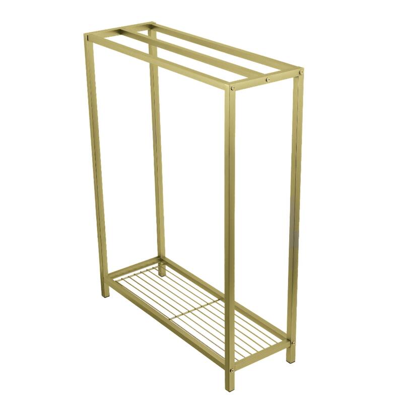 Kingston Brass Edenscape Freestanding 3-Bar Towel Rack - Brushed Brass