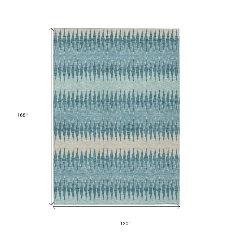 HomeRoots Striped Transitional Rectangle Outdoor Rug