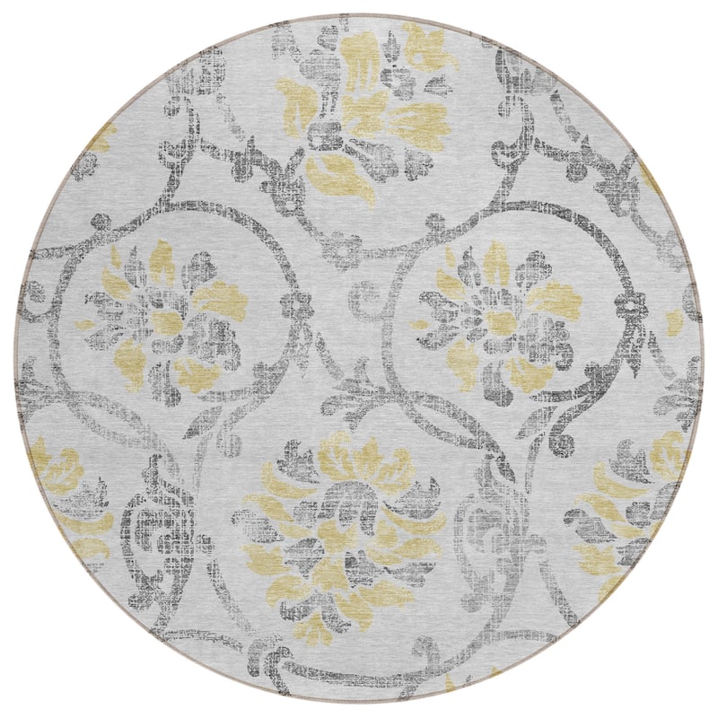 HomeRoots Floral Traditional Rectangle Outdoor Rug