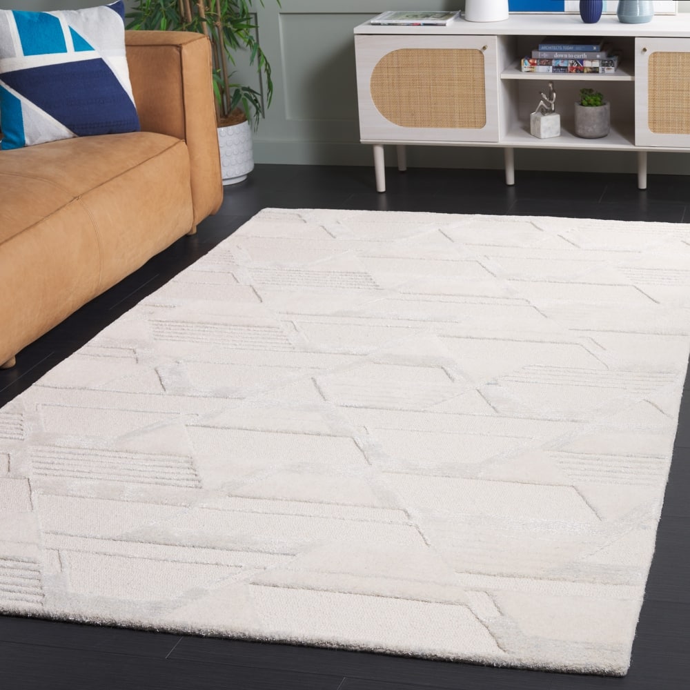 SAFAVIEH Handmade Mykonos Aivo Modern & Contemporary Wool Rug