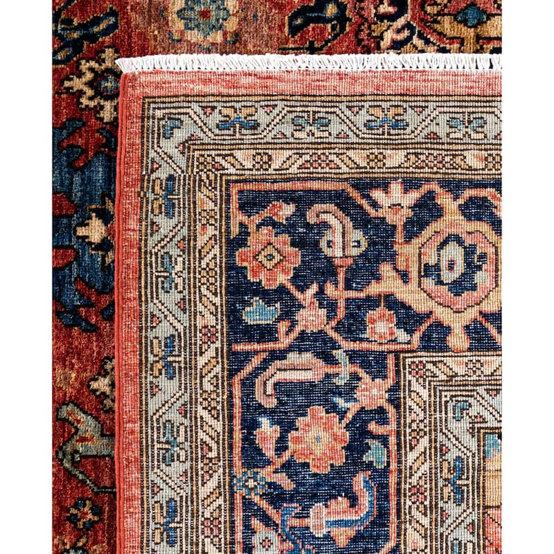 Serapi One-of-a-Kind Hand-Knotted Area Rug - Red - 9' 0" x 11' 10"