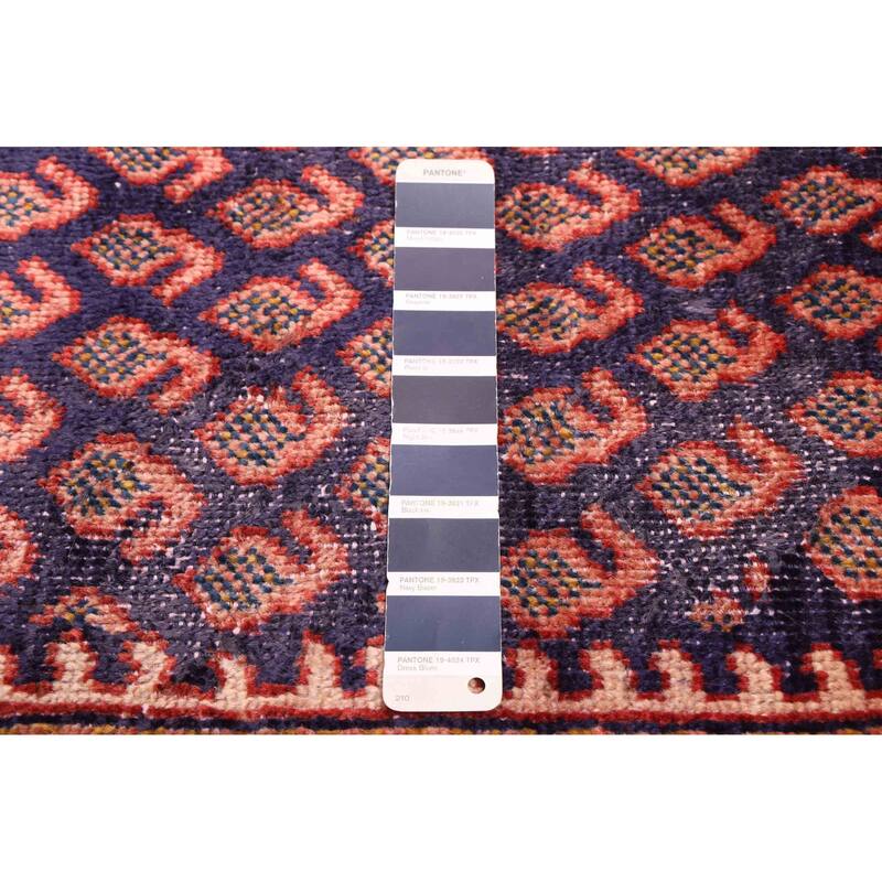 ECARPETGALLERY Hand-knotted Andelz Dark Navy Wool Rug - 3'5 x 13'5