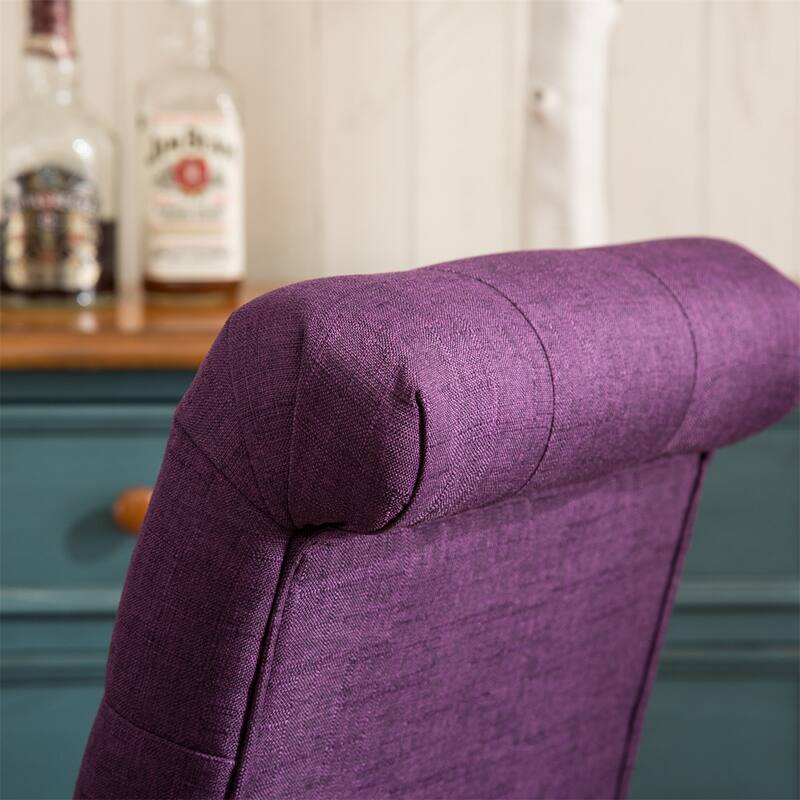 Solid Wood Tufted Parsons Dining Chair,Set of 2