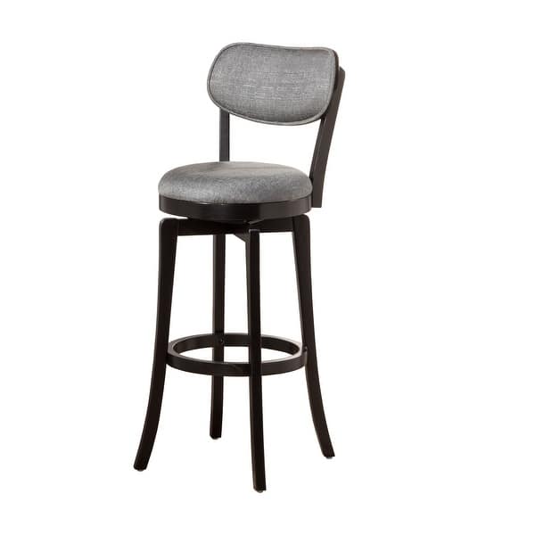 Slate Bar Stools, Shop The Gray Barn Chatterly Slate Fabric Black Swivel Bar Stool 20 W X 17 D X 43 25 H On Sale Overstock 14083117