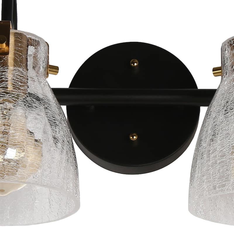 Chiry 2-Light Bathroom Dimmable Vanity Lights Modern Wall Sconces - 13.5" W x 8.3" H